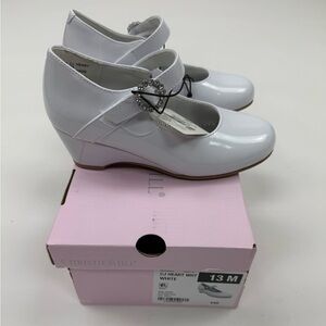 Christie & Jill White Kids Dress Shoes
